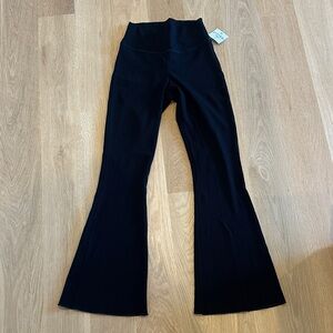 SLS apparel - Black ribbed Boot Cut Flare Pant - size small - NWT